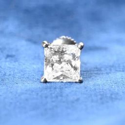 Clara 925 Sterling Silver Square Solitaire Stud Earring Gift for Men-15