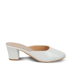 Tresmode Women's White Mule Shoes-image-14