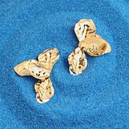 Sohi California Gold Withering Flora Drop Earrings for Women-image-45