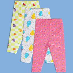 MINIKLUB Kids Multicolor Printed Leggings (Pack Of 3)-image-43