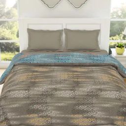 Spaces Pumice Stone Cotton 144 TC Double Bed Quilt-image-35