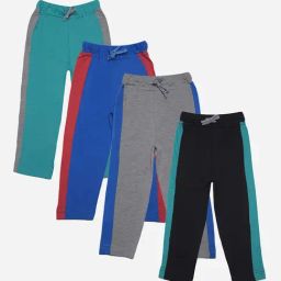 Dollar Boys Assorted Solid Trackpants (Pack Of 4)-108