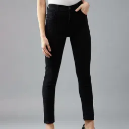 DOLCE CRUDO Black High Rise Jeans-image-56