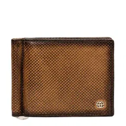 Eske Brienne Tan Casual Leather Money Clip Wallet for Men-picture-13