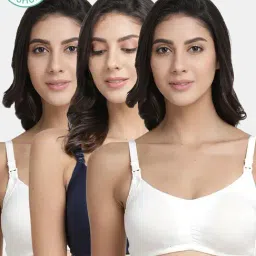 Inner Sense Multicolored Non Wired Padded Nursing Bra (Pack Of 3)-image-96