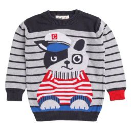 Simply Kids Grey Printed Sweatshirt-image-8