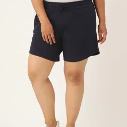theRebelinme Navy Cotton Shorts-image-58
