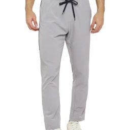 Yuuki Grey Regular Fit Trackpants-image-3