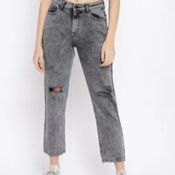 Belliskey Grey High Rise Jeans-image-86