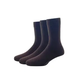 Van Heusen Brown Cotton Socks (Pack of 3)-image-44