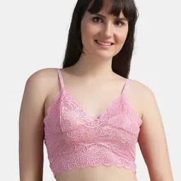 N-Gal Pink Non-wired Non-padded Bralettes Bra-picture-37