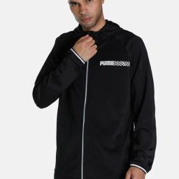 Puma Black Regular Fit Hooded SweatShirt-image-69