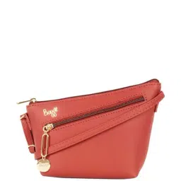 Baggit Red Textured Medium Sling Handbag-image-4