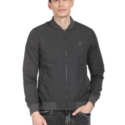 U.S. Polo Assn. Dark Grey Regular Fit Bomber Jackets-image-63