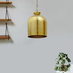 Kapoor E Illuminations Golden Steel Pendant Light - Set of 1-image-70