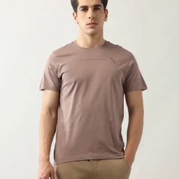 Arrow New York Brown Cotton Regular fit Graphic T-Shirt-image-81