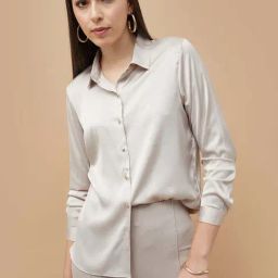 Code by Lifestyle Beige Solid Shirt-image-96