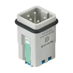 Harting Heavy Duty Connector Inserts / Modules HEAVY DUTY INSERT, PLUG, 4POS, 1.5MM2, 09200042634-20
