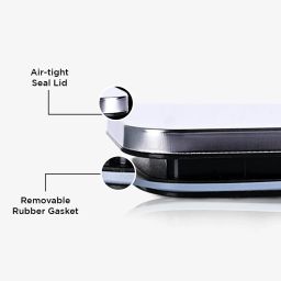 Glasafe 'O' Grip Slate Grey Borosilicate Container (250ml) image 5