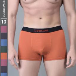 Dollar Bigboss Assorted Cotton Regular Fit Trunks - Pack Of 10-image-28