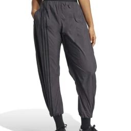 Adidas Originals Black Loose Fit Track Pants-image-5