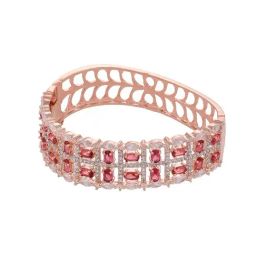 Saraf Jewellery Gold plated with Green American Diamond handcrafted Bracelet for Women & Girls-image-13