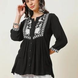 Soch Black Embroidered Top-image-29