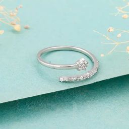 GIVA 92.5 Sterling Silver Shooting Star Adjustable Ring for Womens and Girls-image-31