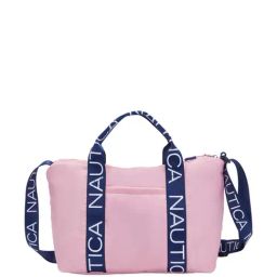 Nautica Pink Printed Medium Handbag-1