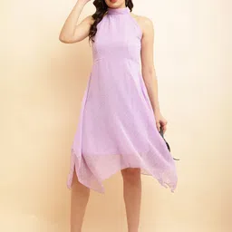 Moda Rapido Women Self Design Fit & Flare Midi Dress-picture-33
