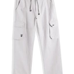 Cavio Boys Grey Cotton Comfort Fit Cargo Trousers-image-64