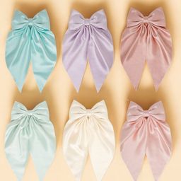 Radhu & Kabby Set of 6 Hair Bow French Barrette-42