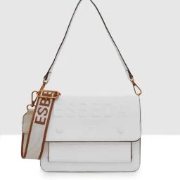 Esbeda White Solid Medium Sling Handbag-image-35