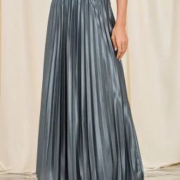 Styli Grey A-Line Skirt-image-88
