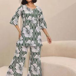 Libas Green Printed Pyjamas Set-picture-28