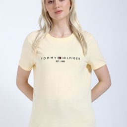 Tommy Hilfiger Women Typography Printed Pockets T-shirt-image-89