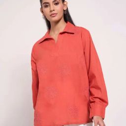 Akkriti by Pantaloons Red Embroidered Tunic-picture-19