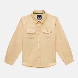 Blue Giraffe Boys Yellow Pure Cotton Shirt-picture-9