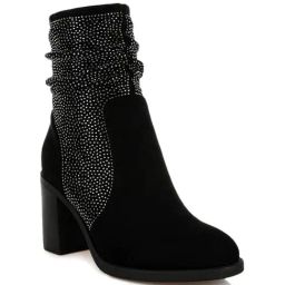 London Rag Women's Black Casual Booties image 2