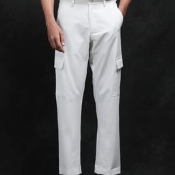 RARE RABBIT Men Tailored Relaxed Fit Cargo Trousers-picture-33