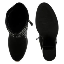 London Rag Women's Black Casual Booties image 3