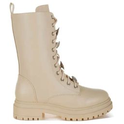 London Rag Women's Beige Derby Boots-image-28