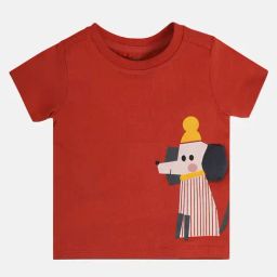 MINIKLUB Boys Rust Printed T-Shirt-72