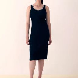 Vero Moda Black Embellished Bodycon Dress-image-74