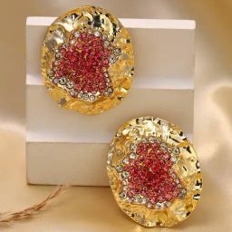 Sohi The Tic-Tac-Toe Stud Earrings-image-46