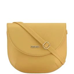 Fastrack Mustard Solid Sling Handbag-25