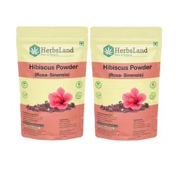 HerbsLand Set Of 2 Hibiscus Powder For Hair & Skin - 100 g Each-picture-25