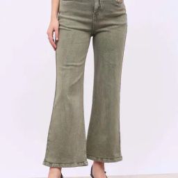 Styli Green Flare Fit Jeans-image-40