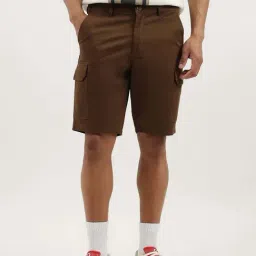 United Colors Of Benetton Brown Comfort Fit Cargo Shorts-picture-32
