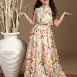 Fashion Dream Kids Multicolor Printed Lehenga Choli Set-picture-43